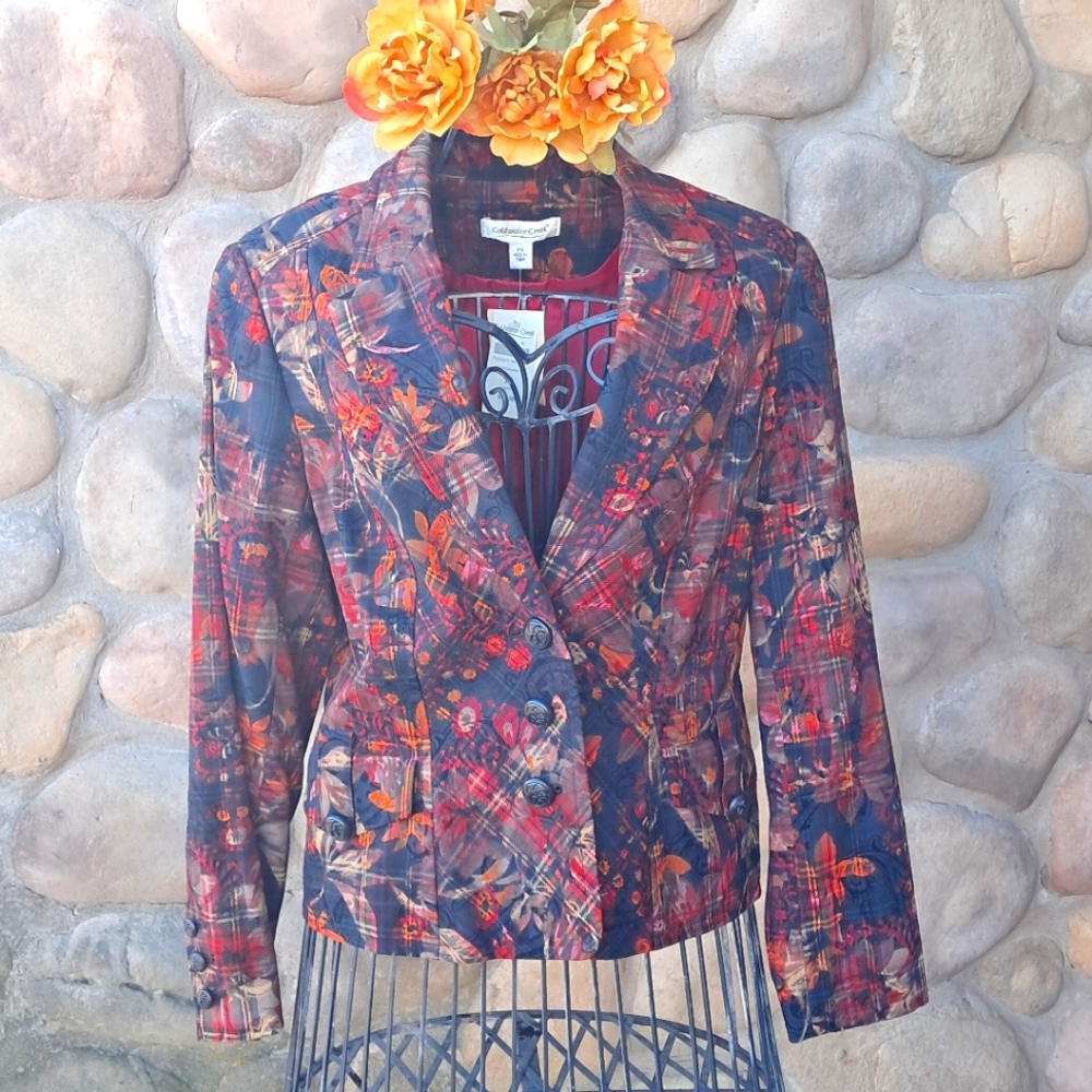 Floral Patterned Women's Blazer